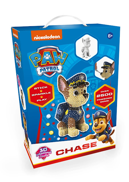 3D Diamond Studio is now available as a new Paw Patrol 24-page activity book plus Chase character model