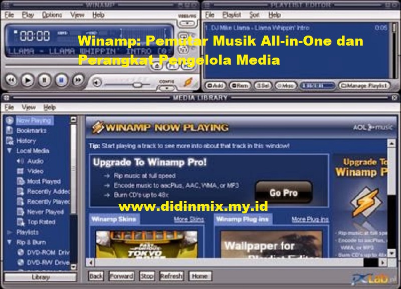 Winamp: Pemutar Musik All-in-One dan Perangkat Pengelola Media