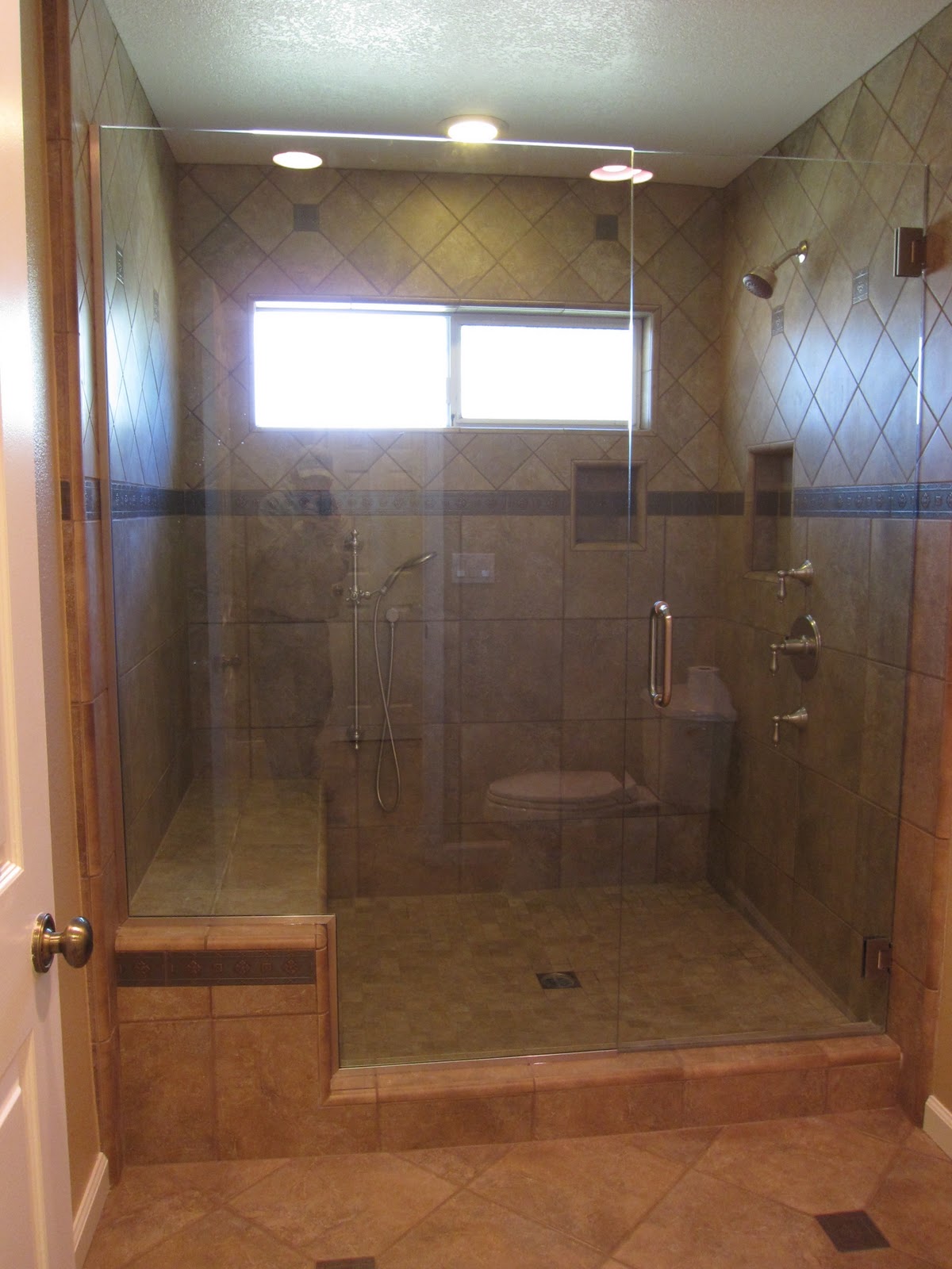 bathtub shower doors  tub shower combo and went with a six foot by five foot walk in shower