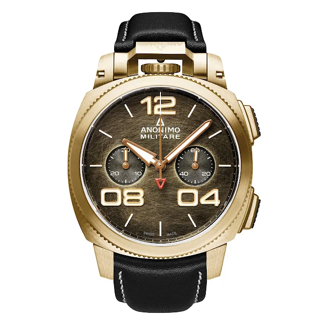 Anonimo Militare Chrono Bronze Mechanical Automatic Watch