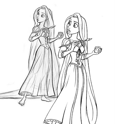 Princess Coloring on Tangled Disney Coloring Pages   Princess Rapunzel Coloring Pages