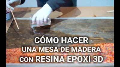 Cómo hacer una mesa con madera y resina epoxi Fácil paso a paso