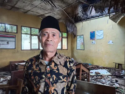 Bangunan Ruang Kelas Sdn Sukarame 5 Kondisinya Sanagat menghawatirkan