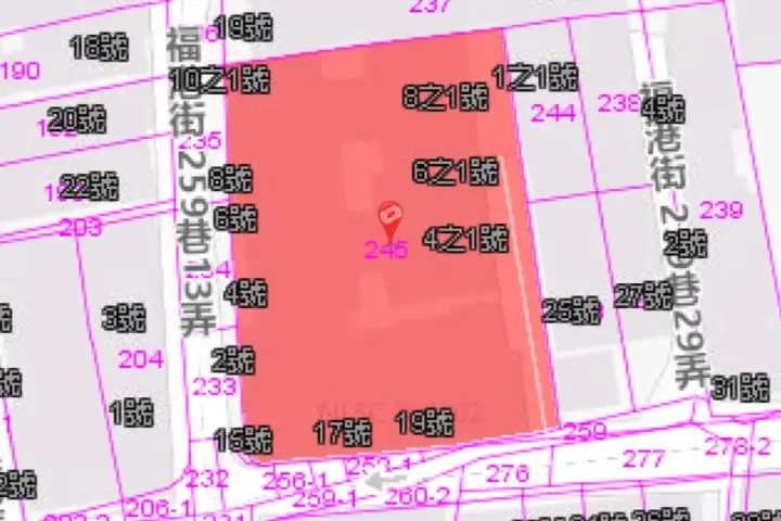 福港街一樓法拍屋地籍圖2