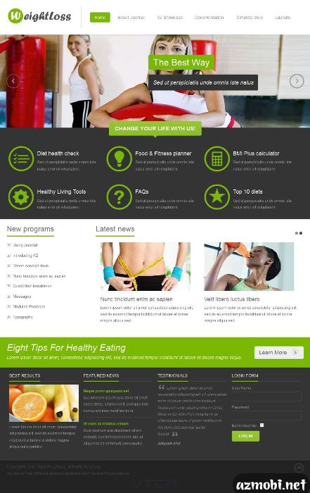 VTEM – WeightLoss template for Joomla 2.5 & 3.0