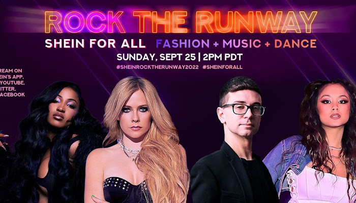 SHEIN presenta a Avril Lavigne en la Rock The Runway 2022