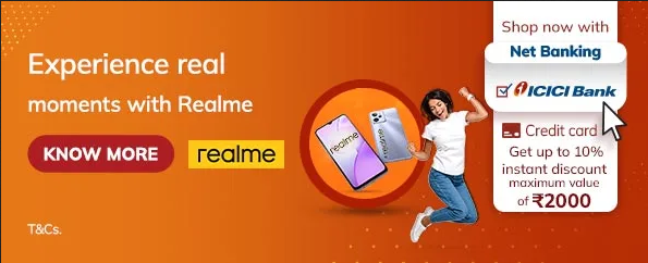 RealMe: Exclusive Offer For ICICI Bank Customers
