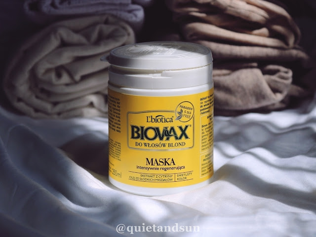 Biovax, Intensywnie regenerująca maseczka do włosów blond i rozjaśnianych