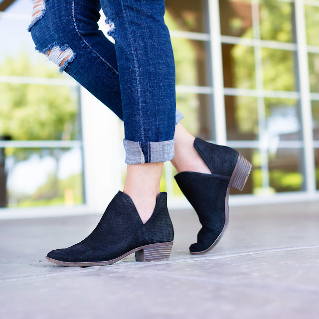 Lucky Ankle Booties Fall Inspiration Outfit 