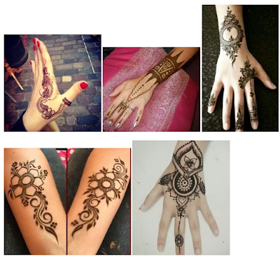 gambar henna simple untuk pemula