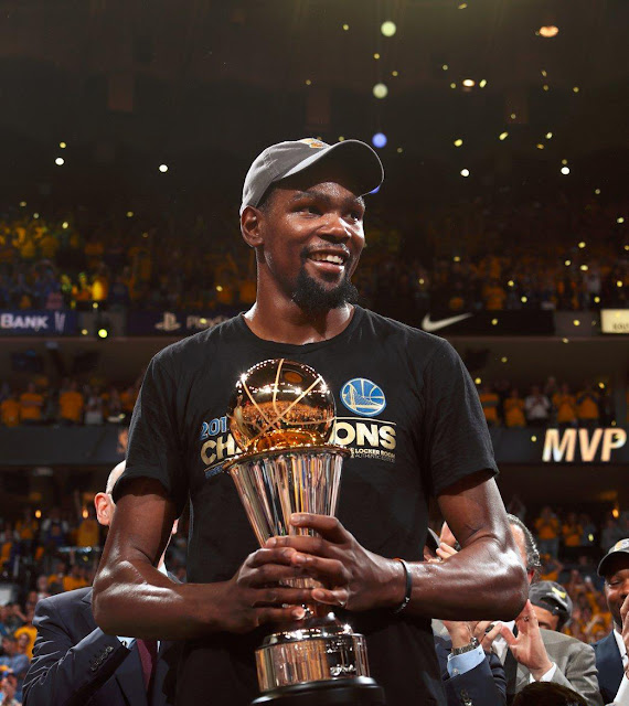 Kevin Durant คว้ารางวัล Finals MVP ด้วยฟอร์มอันร้อนเเรง จนทุกคนต้องสยบ