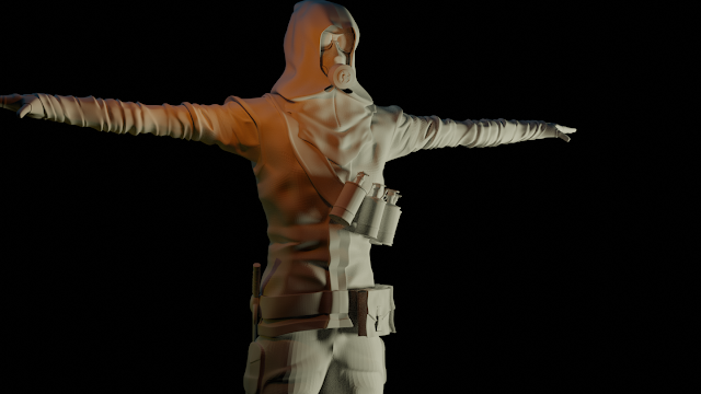 Hoodie Character Design modeling P1