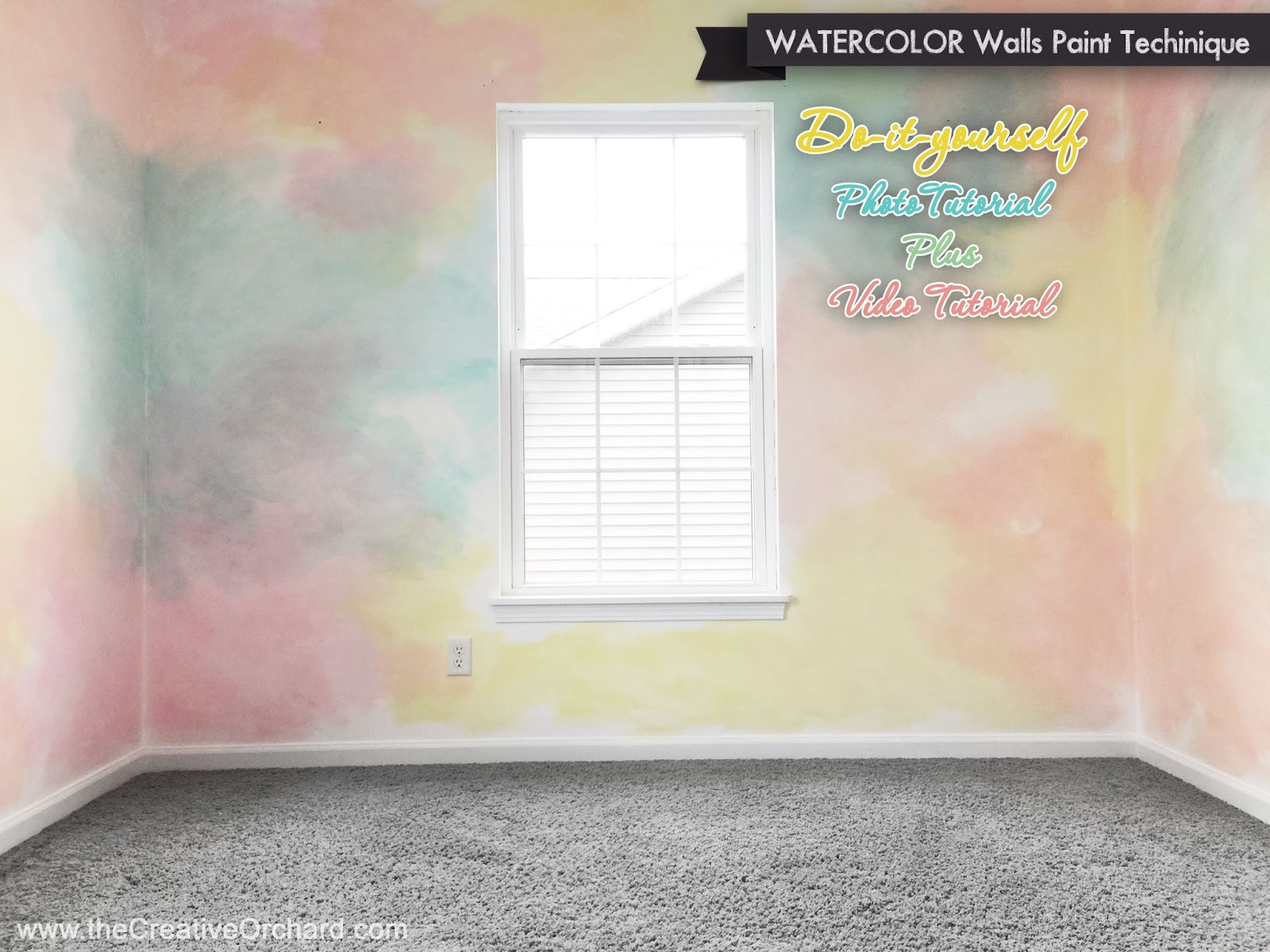 The Creative Orchard DECORATE WATERCOLOR Walls PAINT Technique