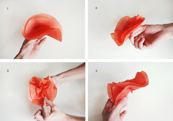 tissue paper flowers how to. tissue paper flowers how to