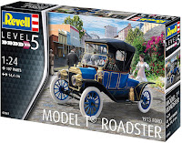 Revell 1/24 1913 FORD MODEL T ROADSTER (07661) Colour Guide & Paint Conversion Chart