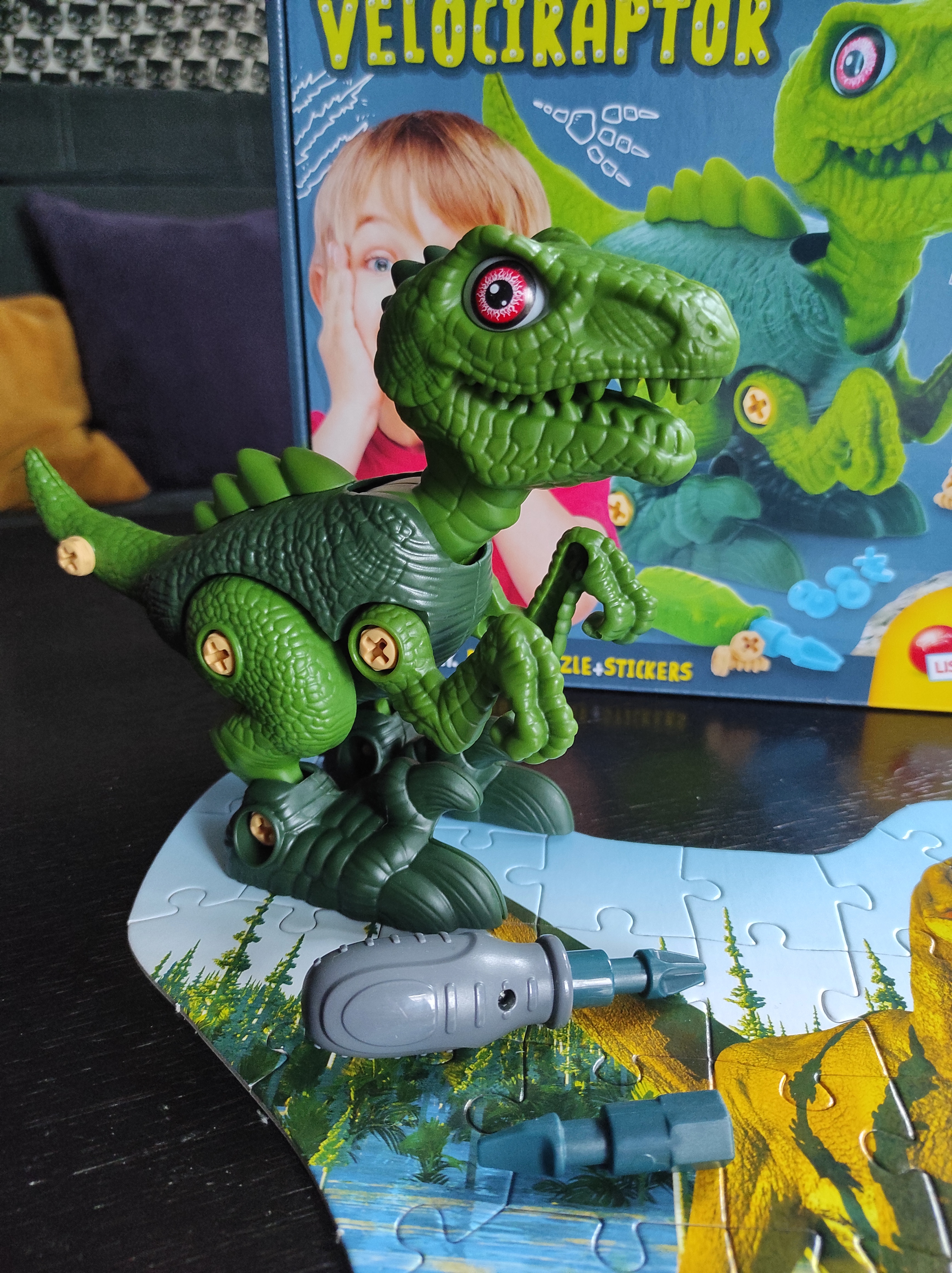 Liściani Dino Stem Velociraptor - zabawki Dante