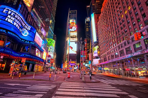 An Almost Empty Time Square by Brandon Watts