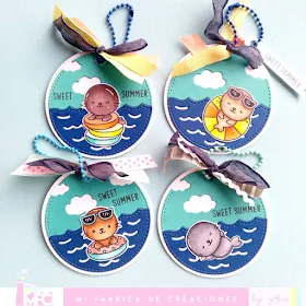 Sunny Studio Stamps: Sealiously Sweet Customer Card by Ana