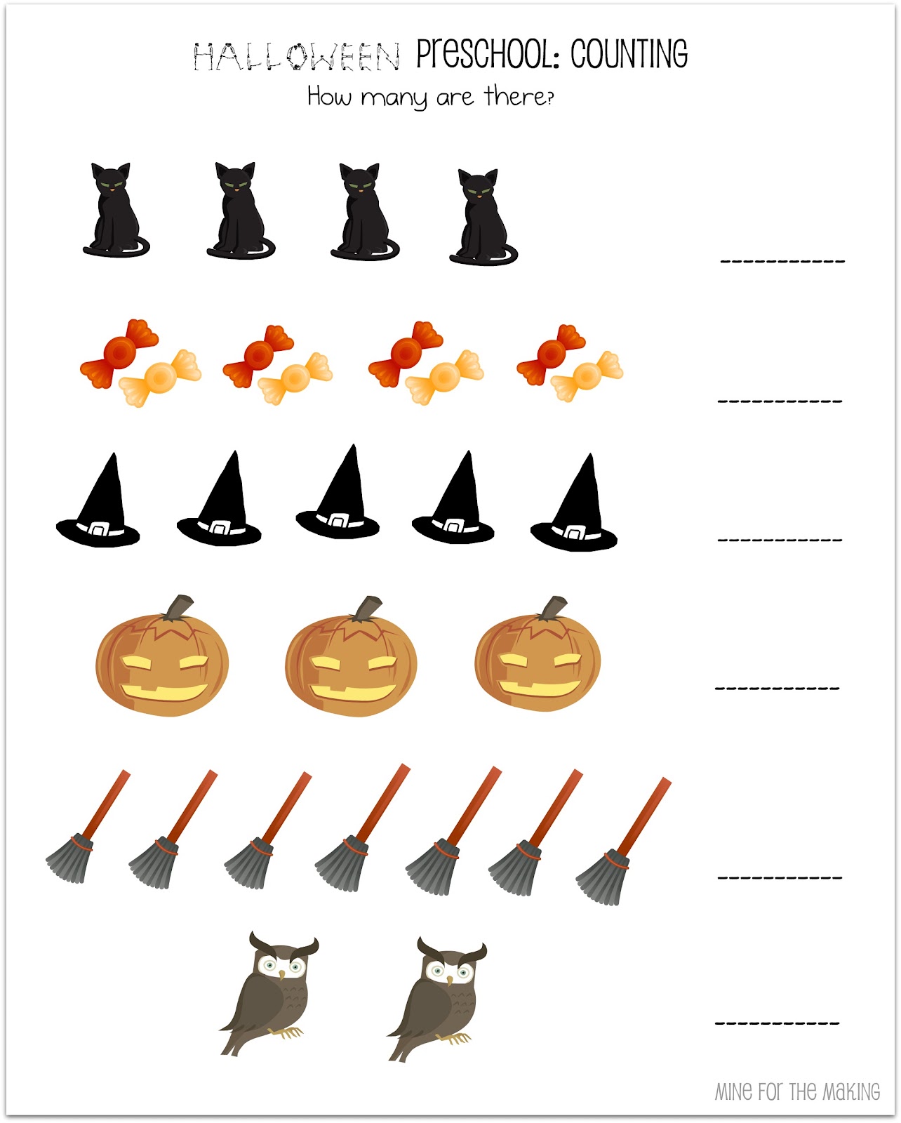 480 New preschool worksheet halloween 821 Halloween Week: Halloween Preschool Printables   Mine for the Making 