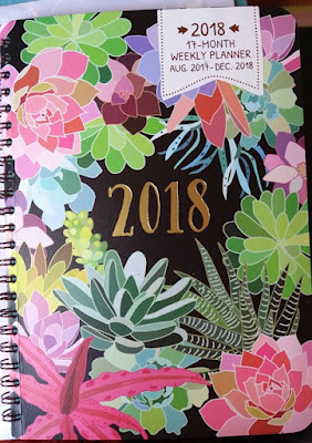 2018 Diary / Planner by Orange Circle Studio, Succulents - Esther Neela Blog