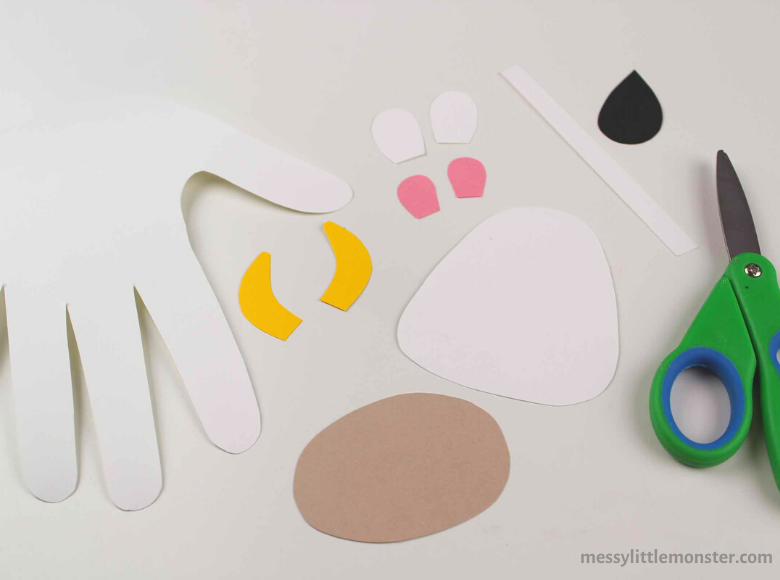 handprint cow craft template