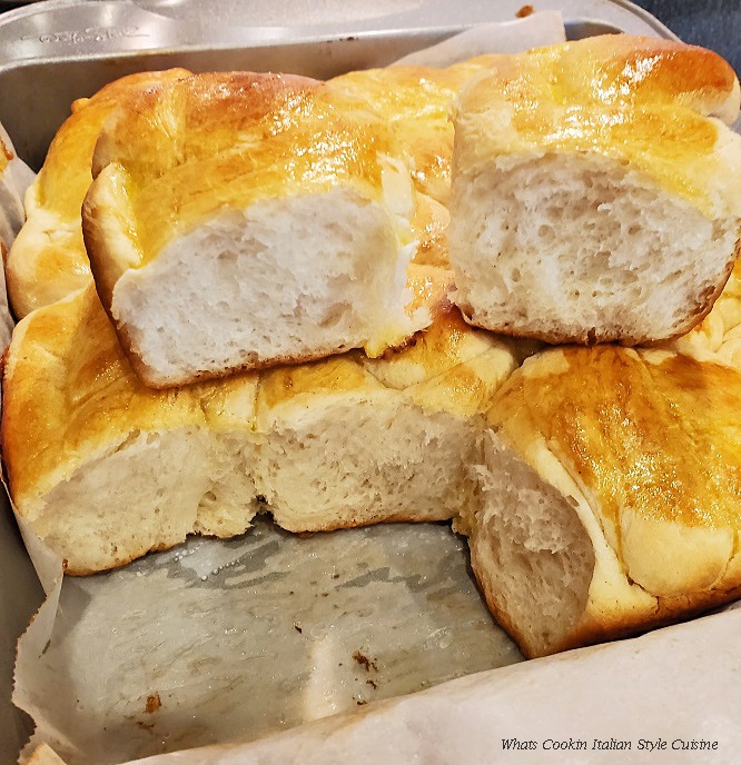 rolls made with brioche bread