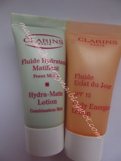 Clarins♥ dobry krem matujący i Fluid energetyzujący na dzień z SPF15