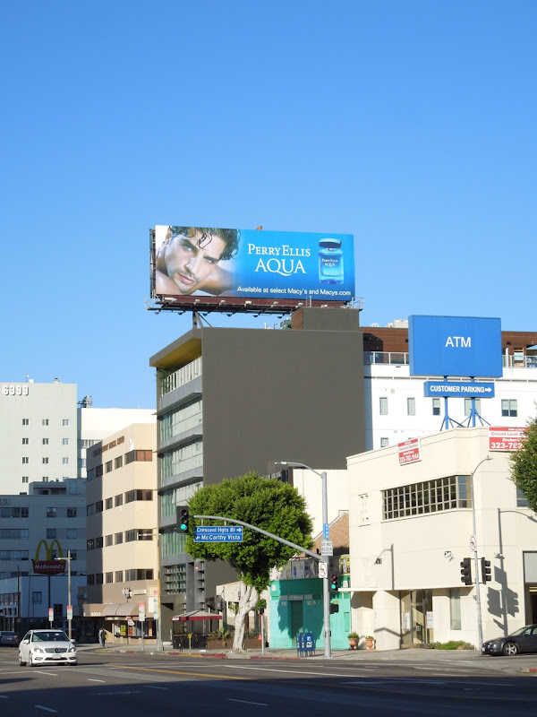Perry Ellis Aqua cologne billboard