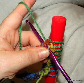 Swirls and Sprinkles: crochet fingerless gloves pattern