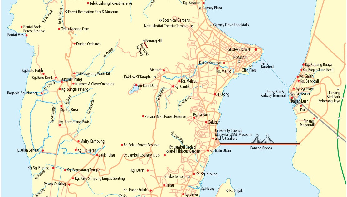 Peta Kota: Peta Pulau Pinang