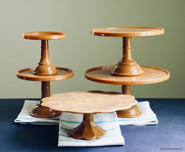 Martha by Mail Caramel Glass Cake Stands