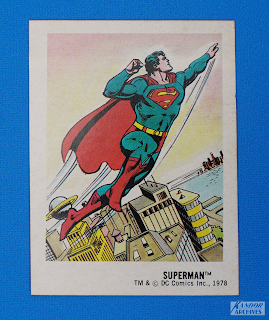 1978 Arnold Harris Bread Super Heroes Stickers - #1 - Superman (No Logo)