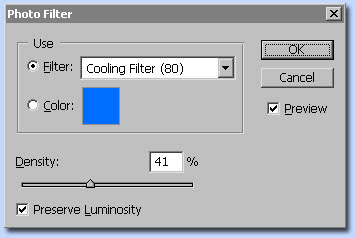 photoshop mengoreksi warna dengan Photo Filter