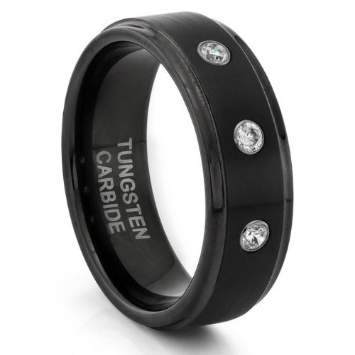 wedding bands with black diamondsn a new mens tungsten wedding bands ...
