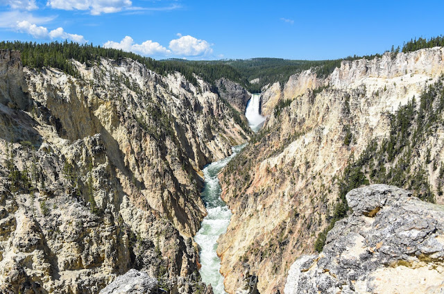 黃石國家公園, yellowstone national park,Canyon Village,  Artist Point, lower Falls