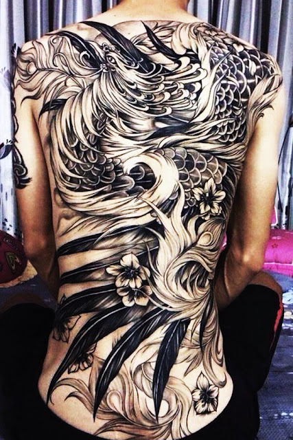 Top 20 Beautiful Phoenix Tattoo Designs รอยสักนกฟินิกซ์