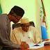 Picture Of President Elect With His VP In Office This Morning