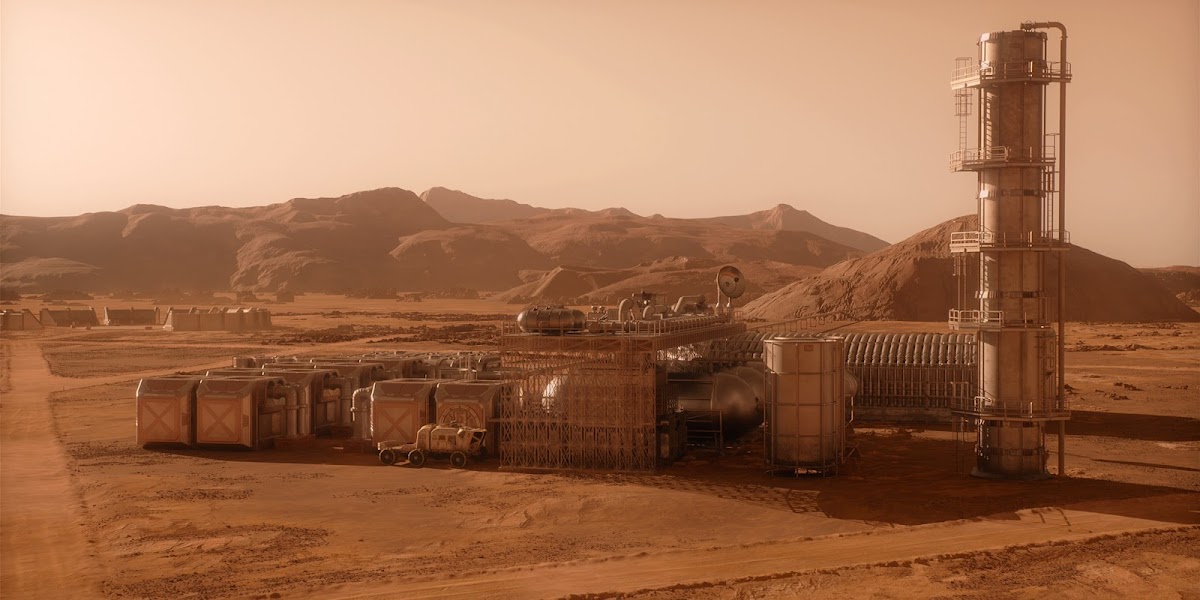 Happy Valley Mars base (fuel processing plant) in 'For All Mankind' season 4