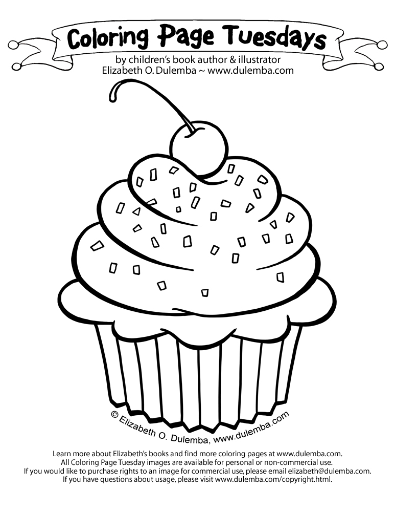 Cake Coloring Pages