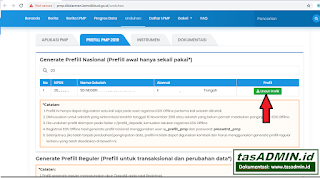 Cara Download Prefill Nasional PMP