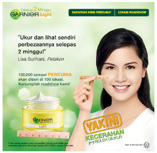 Garnier Malaysia Skin Care: FREE Light Cream Sample