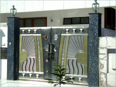 New home designs latest.: Modern homes main entrance gate designs.