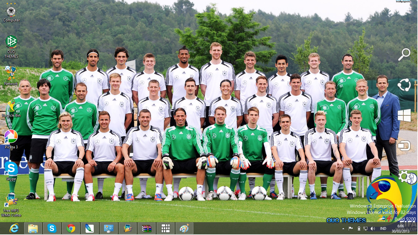 Germany National Football Team Fifa World Cup 2014 Theme For Windows 7    germany football background