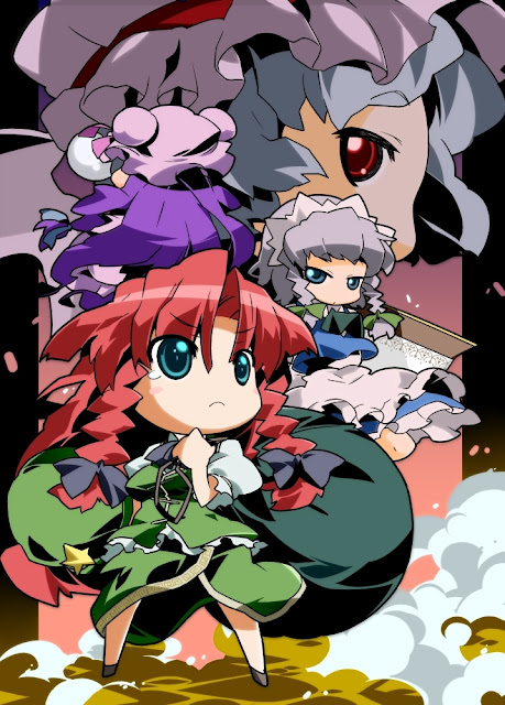  chibi touhou girls 