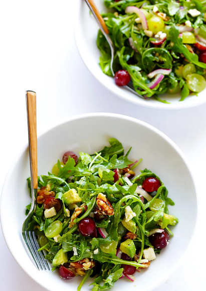 GRAPE, AVOCADO AND ARUGULA SALAD