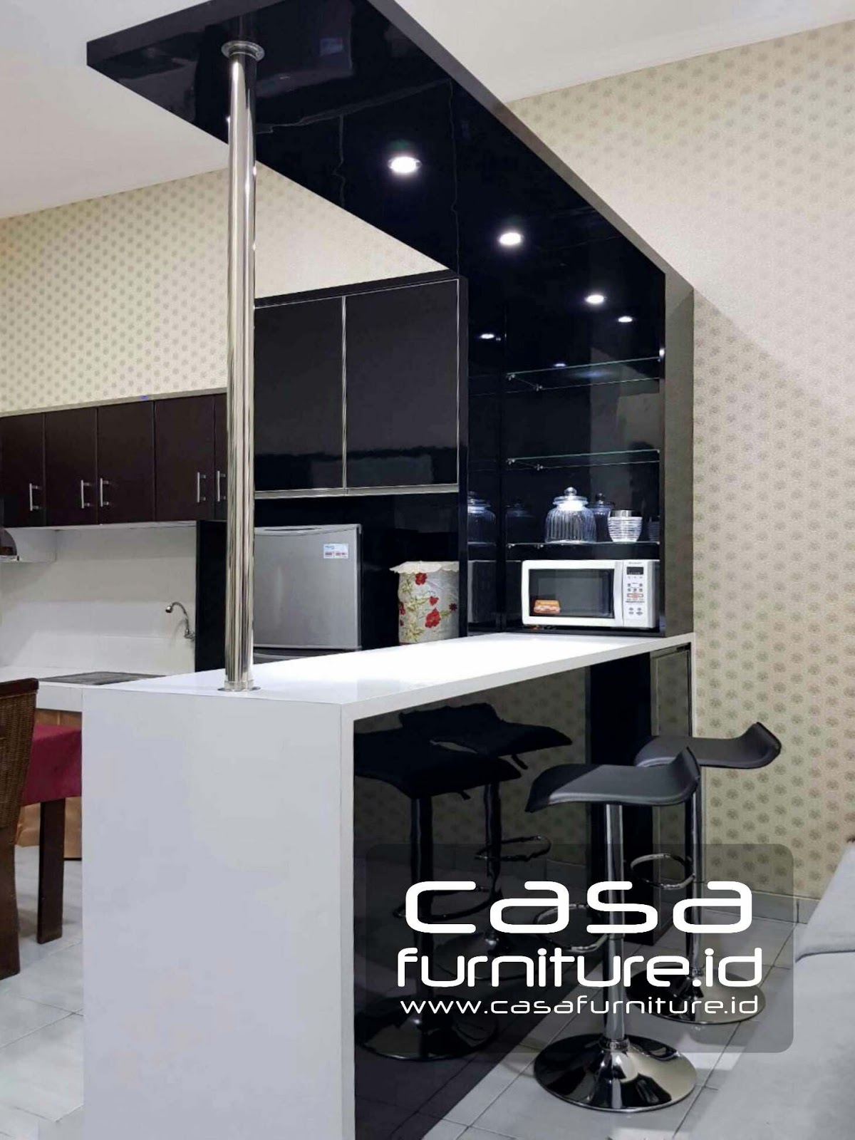 Dapur Bersih Dan Meja Bar Di Jurumudi Tangerang Furniture