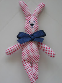 Muñeco conejito de trapo / Rag doll / Poupée en tissu