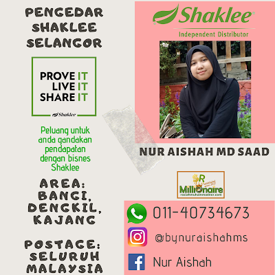 Pengedar Shaklee Bangi 01140734673