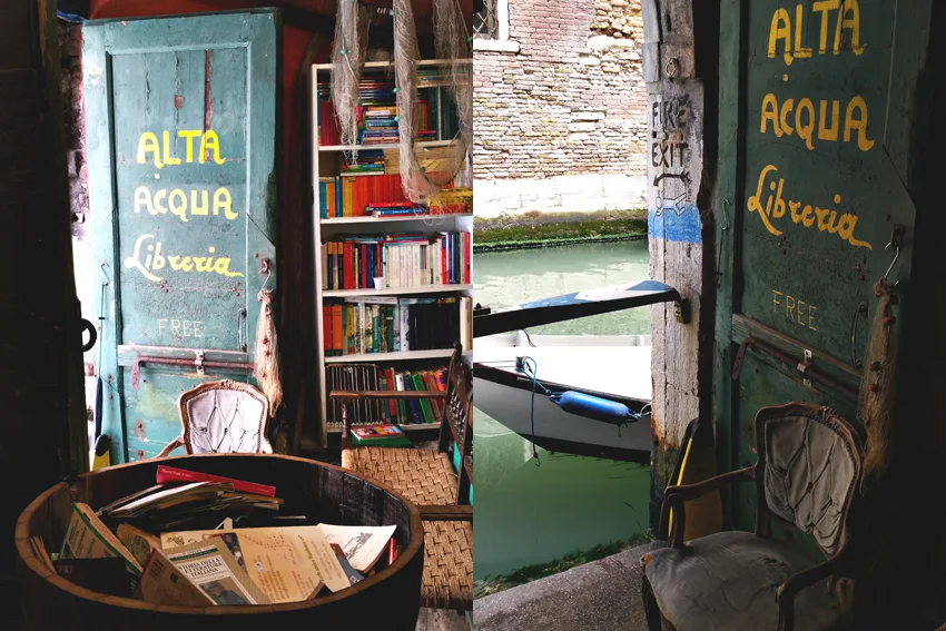 Libreria Acqua Alta — może najdziwniejsza księgarnia świata?