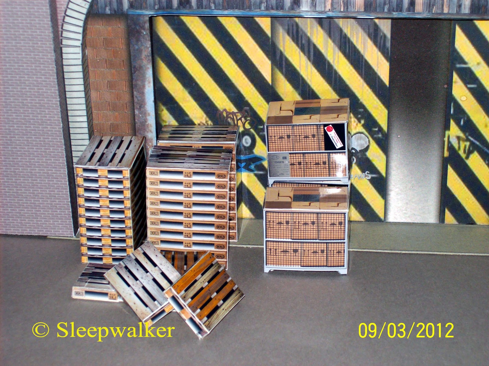 Walters Papercraft 1:32 Modelle: Europaletten & Gitterboxen Modelle 1 ...